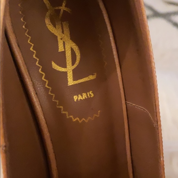 Authentic YSL 5 inch tanned pumps size 37 great condition - Picture 3 of 5